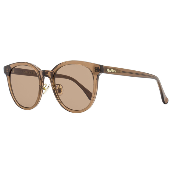 Max Mara Pantos Alt Fit Sunglasses MM0106-K 45E Transparent Brown 54mm - Picture 1 of 2